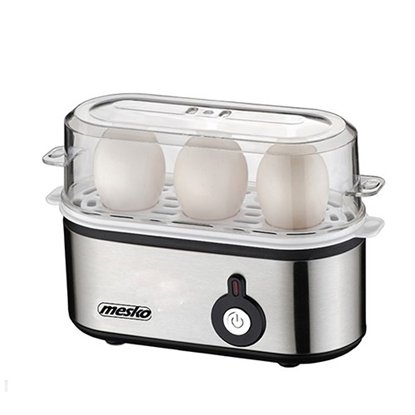 Attēls no Mesko MS 4485 egg cooker 3 egg(s) 210 W Black,Silver,Transparent