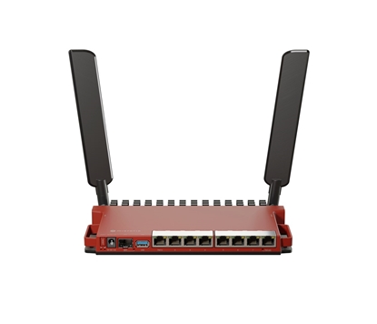Attēls no Mikrotik L009UiGS-2HaxD-IN wireless router Gigabit Ethernet Single-band (2.4 GHz) Red