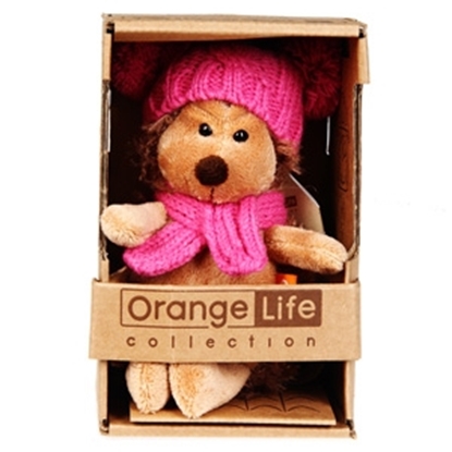Picture of Mīkstā rot. Ezīte Pūkainīte rozā cepurē 18cm Orange Toys