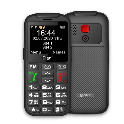 Изображение Mobilusis telefonas eSTAR Digni Talk Senior Dual SIM Black