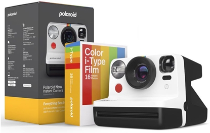 Attēls no Momentinis fotoaparatas Polaroid Now Gen 2 E-box juodai baltas