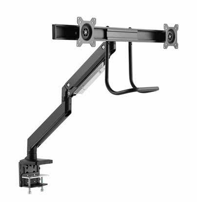 Picture of Monitora stiprinājums Gembird Desk Mounted Adjustable Monitor Arm for 2 Monitors
