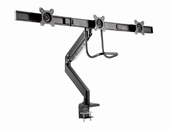 Picture of Monitora stiprinājums Gembird 3-display Desk mounted adjustable max27" 1-6kg