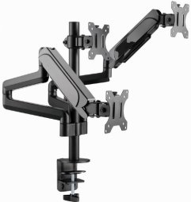 Attēls no Monitora stiprinājums Gembird Desk Mounted Adjustable Mounting Arm for 3 Monitors