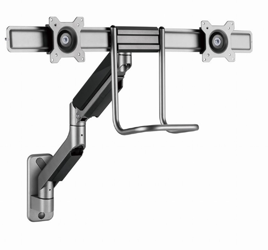 Picture of Monitora stiprinājums Gembird Desk Mounted Adjustable Wall 2-display Mounting Arm