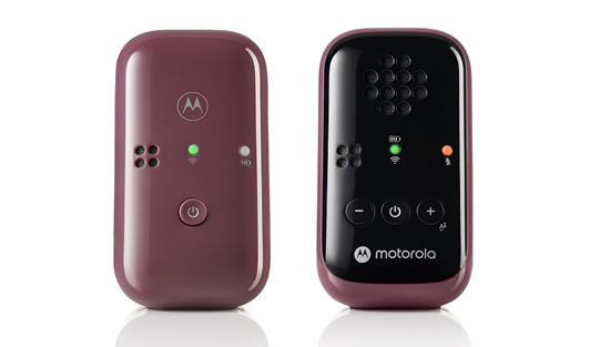 Picture of Motorola | Travel Audio Baby Monitor | PIP12 | Crystal-clear HD sound; 10 hours of battery life; The portable, magnetic design powers off the units automatically | Burgundy