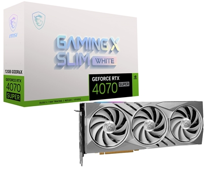 Picture of MSI GAMING GeForce RTX 4070 SUPER 12G X SLIM WHITE NVIDIA 12 GB GDDR6X
