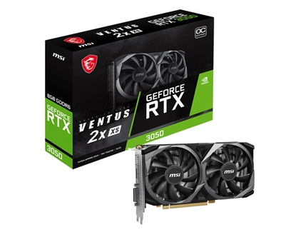 Picture of MSI GEFORCE RTX 3050 VENTUS 2X XS 8G OC graphics card NVIDIA 8 GB GDDR6