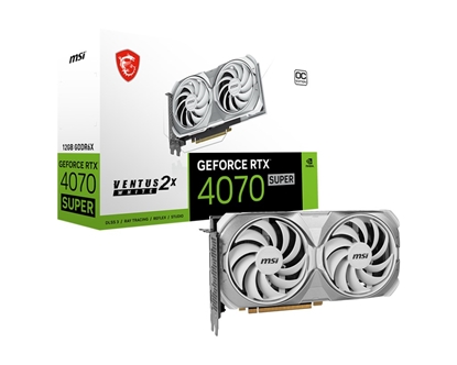 Picture of MSI GeForce RTX 4070 SUPER 12G VENTUS 2X WHITE OC NVIDIA 12 GB GDDR6X