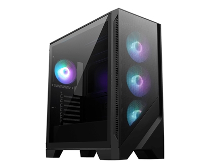 Picture of MSI MAG FORGE 320R AIRFLOW computer case Micro Tower Black, Transparent