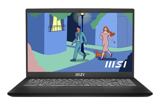 Изображение MSI Modern 15 B12MO-686PL Laptop 39.6 cm (15.6") Full HD Intel® Core™ i7 i7-1255U 16 GB DDR4-SDRAM 512 GB SSD Wi-Fi 6 (802.11ax) Windows 11 Home Black