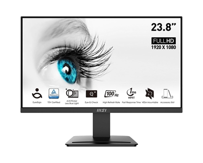 Attēls no MSI Pro MP2412 computer monitor 60.5 cm (23.8") 1920 x 1080 pixels Full HD LCD Black