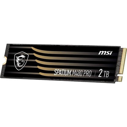 Изображение MSI SPATIUM M480 PRO PCIE 4.0 NVME M.2 2TB internal solid state drive PCI Express 4.0 3D NAND