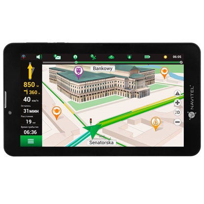Attēls no Navitel T700 3G Navi Tablet 7/1.3 GHz/1GB/16GB/WI-FI/3G/DUAL SIM/ANDROID7.0+NAVITEL Maps Lifetime Up
