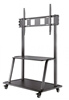 Picture of NEWSTAR MOBILE FLAT SCREEN FLOOR STAND (STAND+TROLLEY) (HEIGHT: 137-162 CM) BOX 1/2 60-105" BLACK