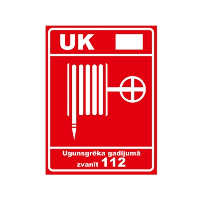 Изображение Uzlīme Ugunsdzēsības krāns+nr.+tel., izmērs 15x21 cm