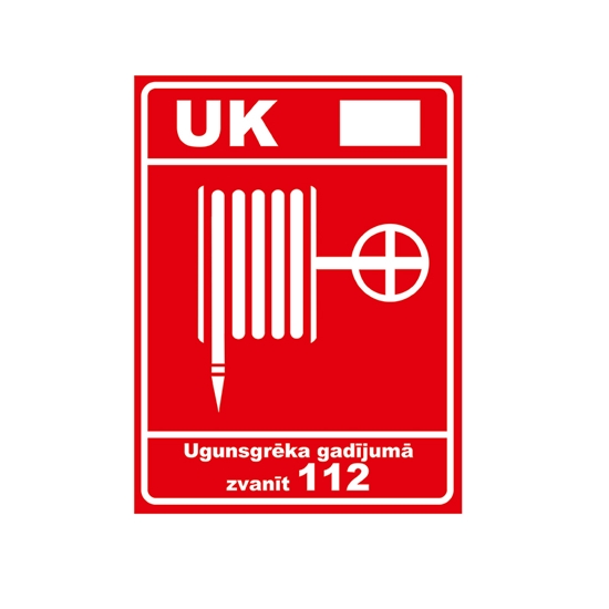 Изображение Uzlīme Ugunsdzēsības krāns+nr.+tel., izmērs 15x21 cm