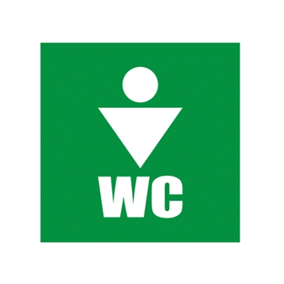 Изображение Uzlīme WC kungiem, izmērs 10x10 cm