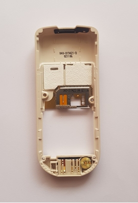 Изображение Nokia 8800 Sirocco vidējais vāciņš BALTS (QUEEN WHITE) Oriģināls