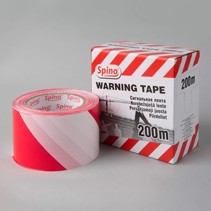 Изображение Norobežojošā lente, PE, 70 mmx200 m, sarkan-balta