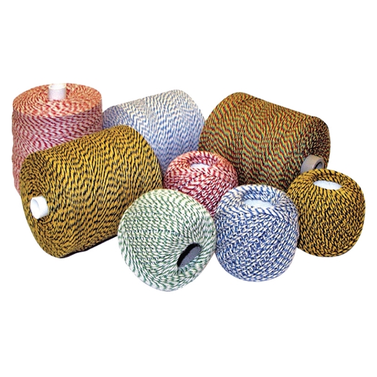 Изображение Notāra diegs, 350 m, zaļa/balta