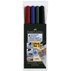 Picture of Noturīgais marķieris CD/DVD diskiem FABER CASTELL MULTIMARK M konisks, komplekts 4 krāsas