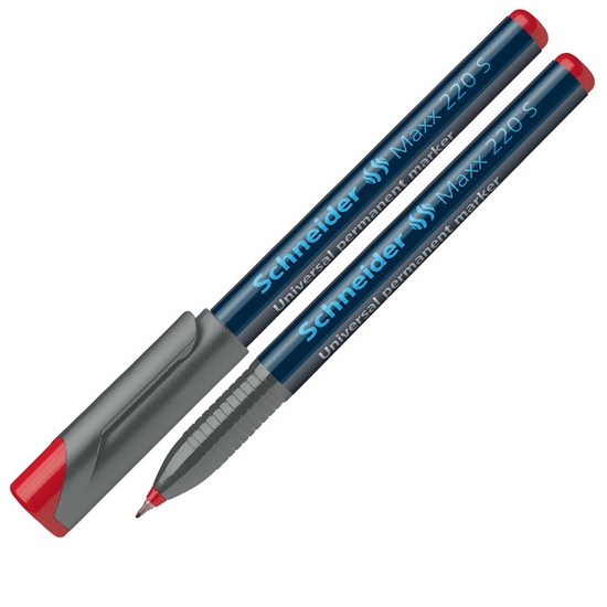 Picture of Noturīgais marķieris SCHNEIDER kodoskopa plēvēm OHP Maxx 220S, 0.4mm, sarkans