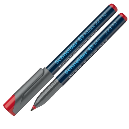 Attēls no Noturīgais marķieris SCHNEIDER kodoskopa plēvēm OHP Maxx 224M, 1mm, sarkans