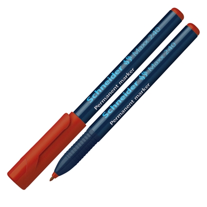 Attēls no Noturīgais marķieris SCHNEIDER Maxx 240 konisks 1-2mm, sarkans