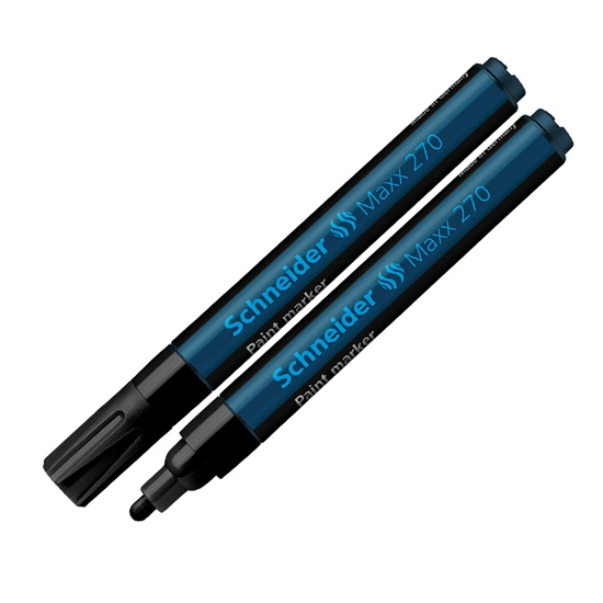 Picture of Noturīgais marķieris Schneider PAINT MARKER Maxx 270, 1-3mm, konisks, melns