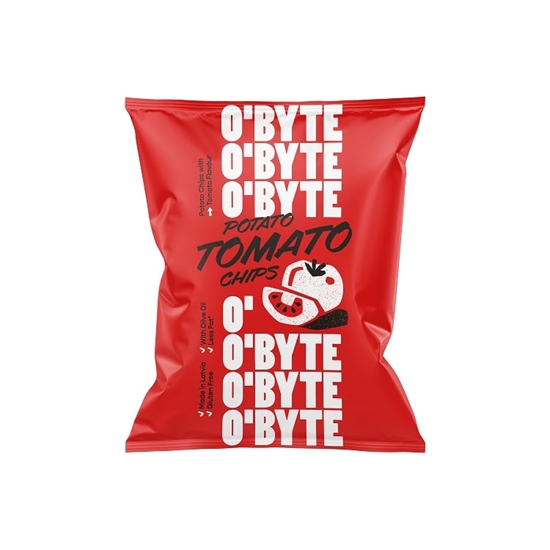 Изображение O'BYTE Kartupeļu čipsi ar tomātu garšu 60g