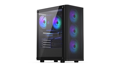 Picture of Case|ENDORFY|Ventum 200 ARGB|MidiTower|Case product features Transparent panel|Not included|ATX|MicroATX|MiniITX|Colour Black|EY2A014