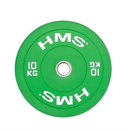 Attēls no Olympic Bumper 10kg plate Green HMS CBR10