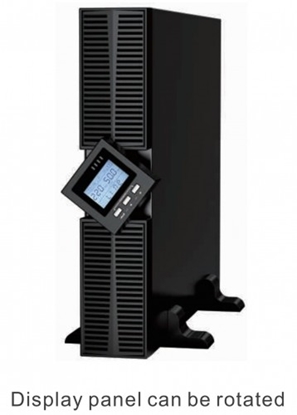 Изображение Online UPS Rack modelis 10kVA (2U) bez akumulatoriem, iespēja pievienot 2.gab akum. blokus 16x12/9Ah