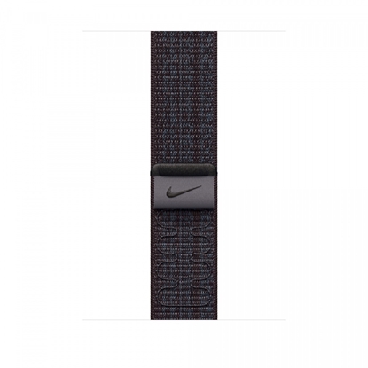 Изображение Opaska sportowa Nike w kolorze czarnym/niebieskim do koperty 45 mm