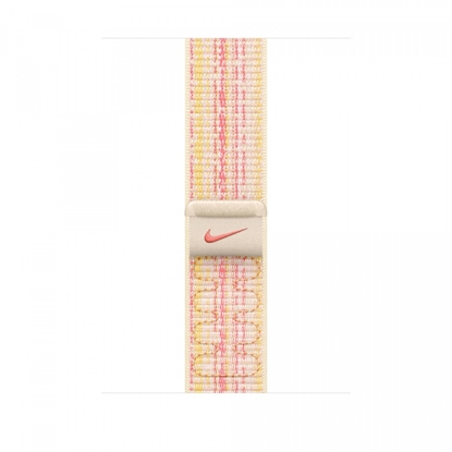 Изображение Opaska sportowa Nike w kolorze księżycowej poświaty/różowym do koperty 45 mm