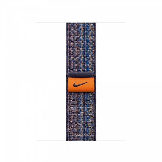 Изображение Opaska sportowa Nike w kolorze sportowego błękitu/pomarańczowym do koperty 41 mm