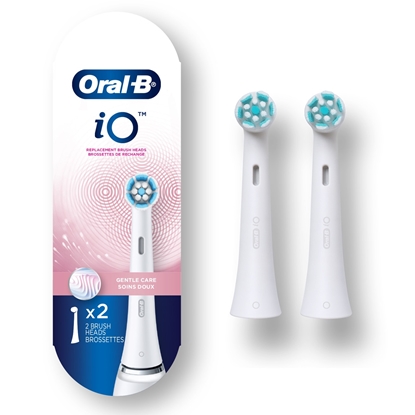 Изображение Oral-B | iO Refill Gentle Care | Replaceable Toothbrush Heads | Heads | For adults | Number of brush heads included 2 | Number of teeth brushing modes Does not apply | White