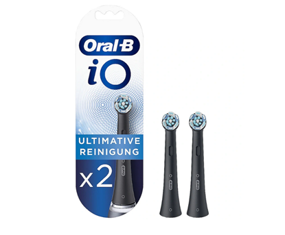 Picture of Oral-B | iO Refill Ultimate Clean | Replaceable Toothbrush Heads | Heads | For adults | Number of brush heads included 2 | Number of teeth brushing modes Does not apply | Black