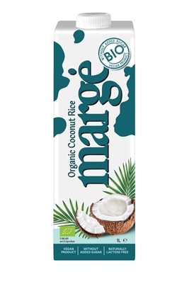 Изображение Organiskais kokosriekstu un rīsu dzēriens MARGE, 1 l