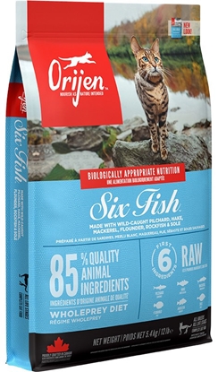 Изображение ORIJEN Six fish - dry cat food - 5,4 kg