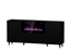Attēls no PAFOS chest of drawers with electric fireplace 180x42x82 cm matte black