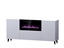 Attēls no PAFOS chest of drawers with electric fireplace 180x42x82 cm white matt