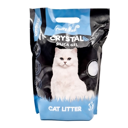 Picture of Pakaiši kaķiem Puffy Tail silikagela, 3.8l