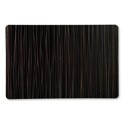 Picture of Paliktnis 43.5x28cm, melns, svītrains