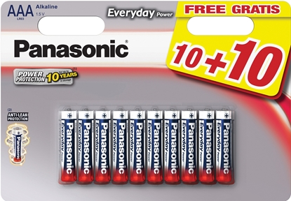 Picture of Panasonic Everyday Power battery LR03EPS/20BW (10+10)