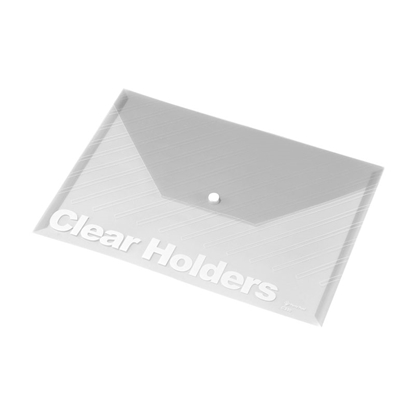 Attēls no Mape-aploksne ar pogu Panta Plast PP, A4 formāts, caurspīdīgi balta