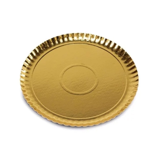 Picture of Papīra paplātes zelta krāsā komplekts 2gab. Easy Bake d34cm