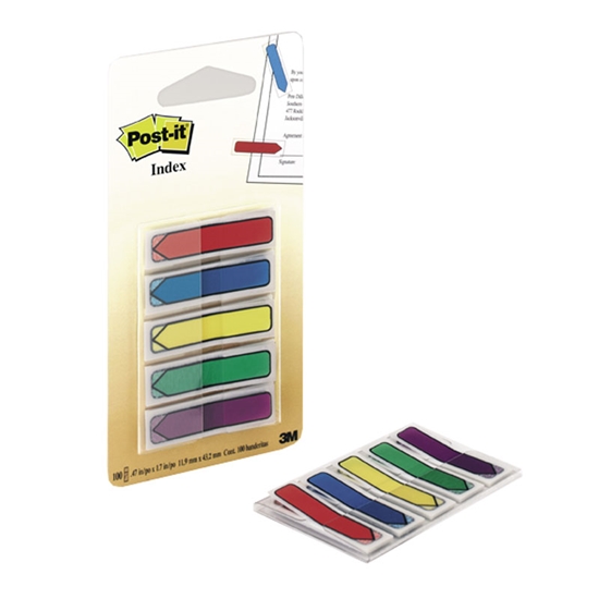Picture of Pašlīpošie indeksi POST-IT 5 krāsas bultas veidā
