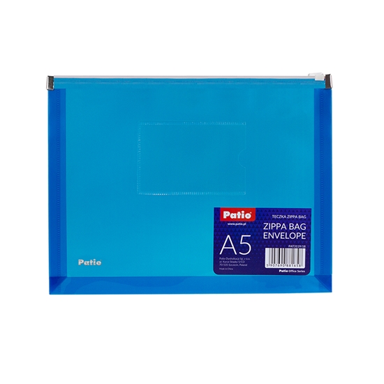 Picture of Dokumentu mape PATIO ar rāvējslēdzēju, A5, zilā krāsā